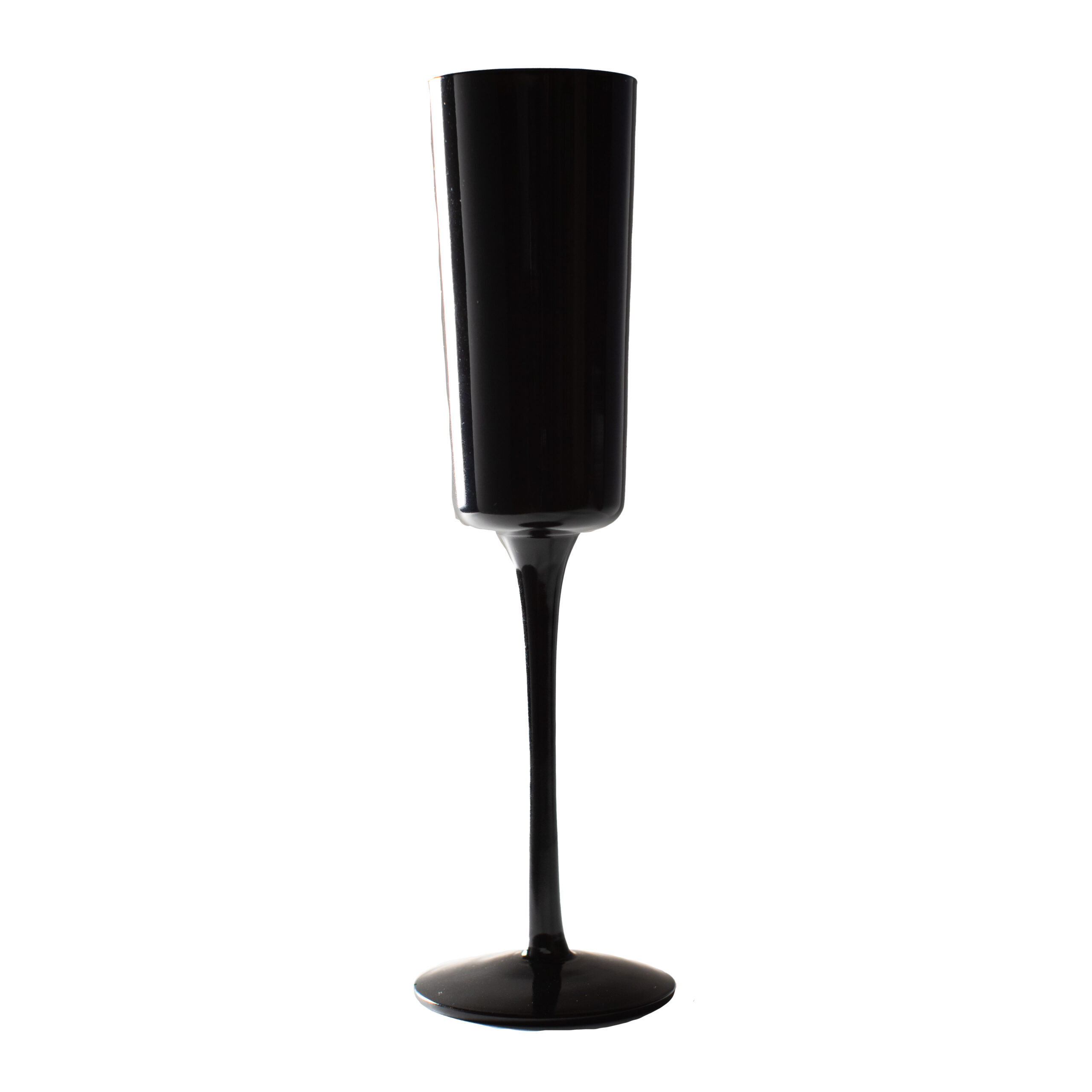 Black Champagne Glass