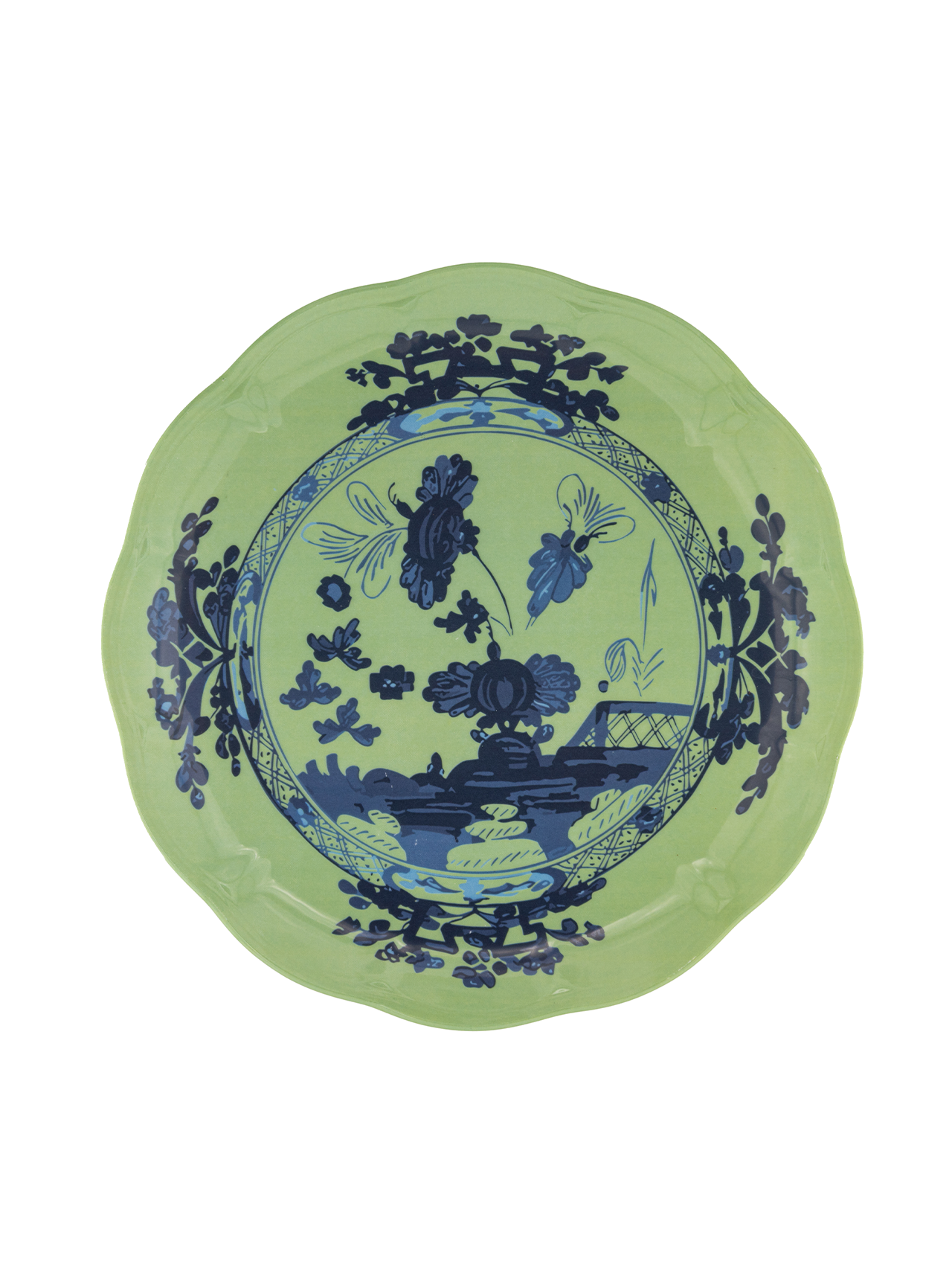 Green Fern Salad Plate Rental