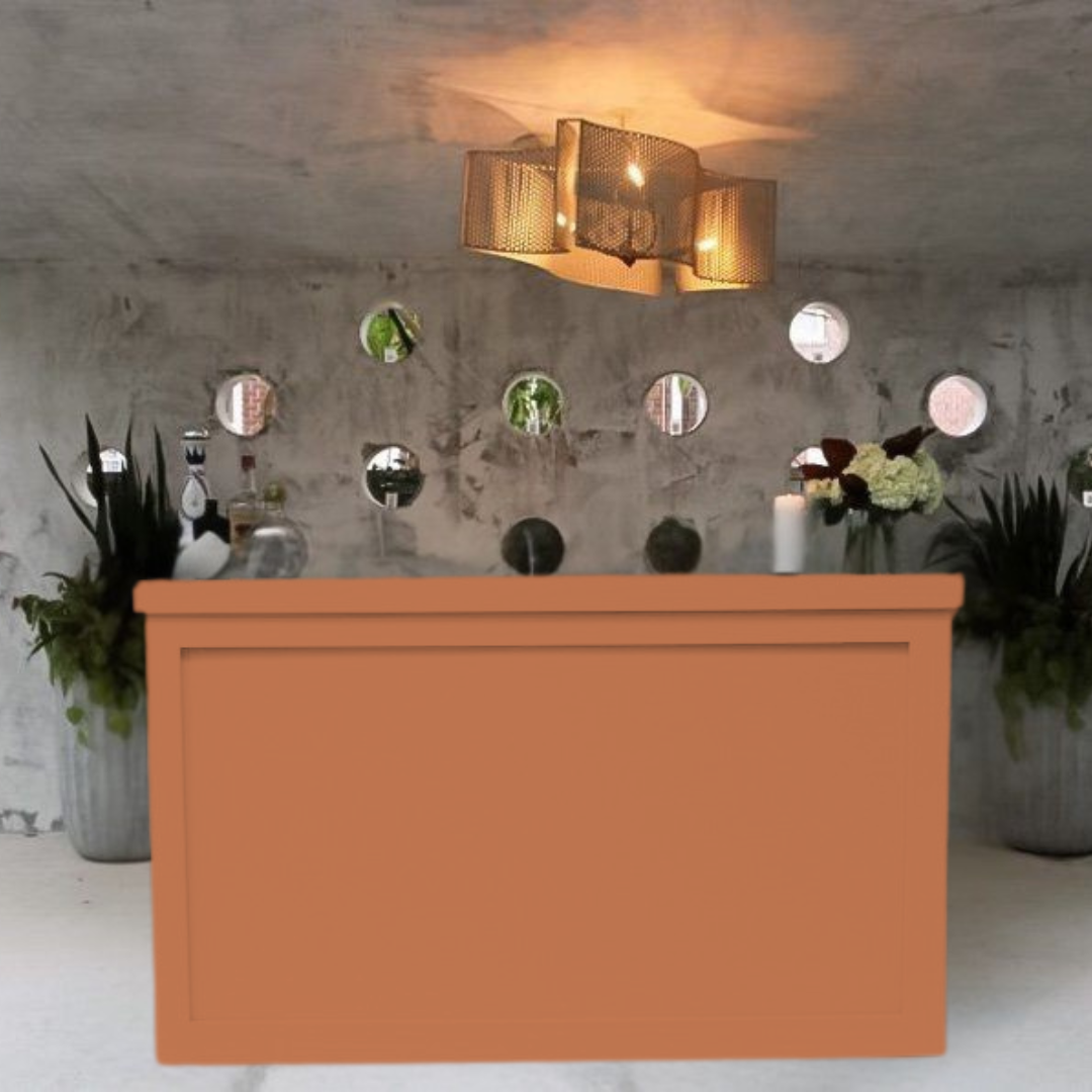 Full display of terracotta swatch for theme setup.